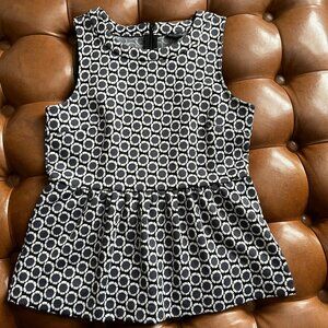 Ann Taylor Peplum Sleeveless Top XS